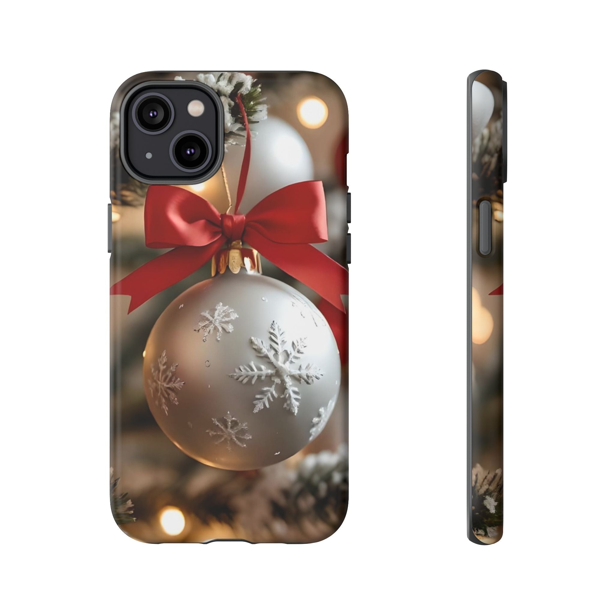 Christmas Phone Case with Seasonal Ornament Design, Festive Mobile Cover, Holiday Gift for Friends and Family, Winter Accessories, [...]