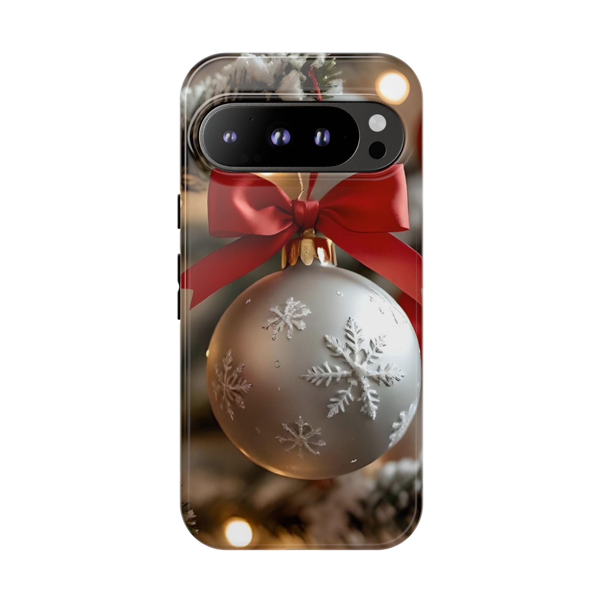 Christmas Phone Case with Seasonal Ornament Design, Festive Mobile Cover, Holiday Gift for Friends and Family, Winter Accessories, [...]