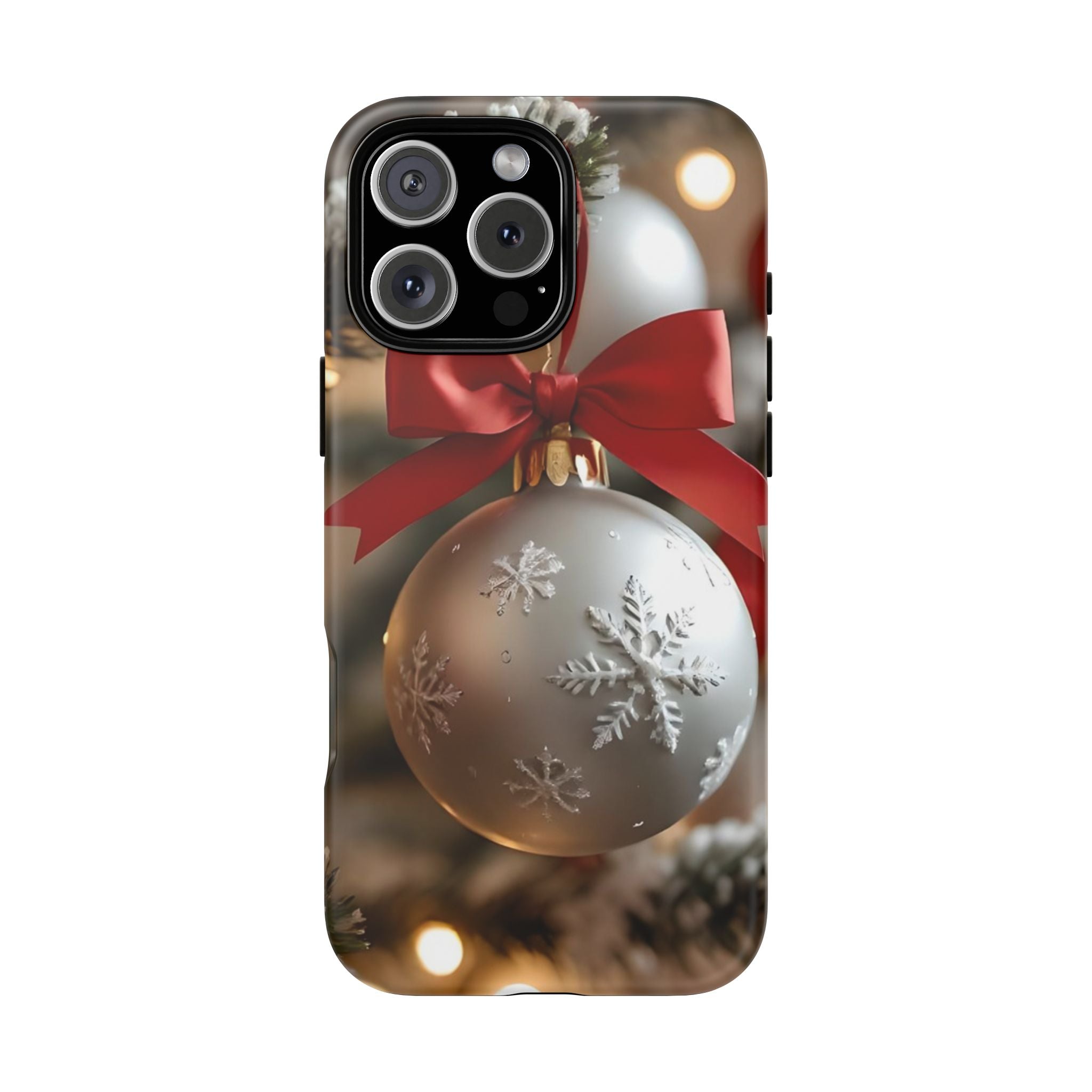 Christmas Phone Case with Seasonal Ornament Design, Festive Mobile Cover, Holiday Gift for Friends and Family, Winter Accessories, [...]