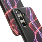 Neon Light Wave Abstract Glow, Phone Case