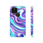 Coque de téléphone colorée, résistante, motif tourbillonnant, accessoire de téléphone dynamique, cadeau pour elle, protection mobile tendance