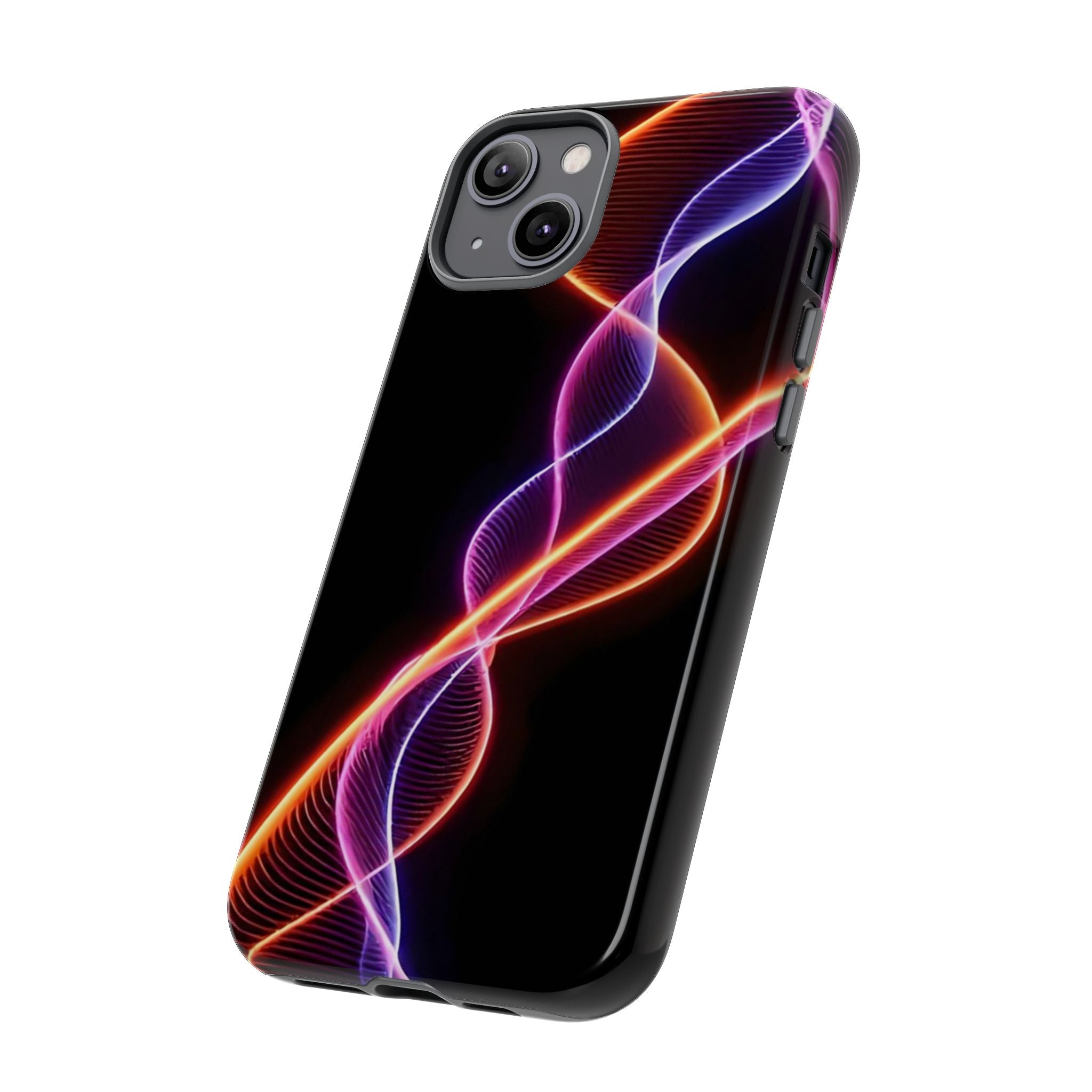 Vibrant Phone Case with Abstract Light Design, Artistic Phone Cover, Modern Tech Accessory, Gift for Tech Lovers, Personalized Phone Case