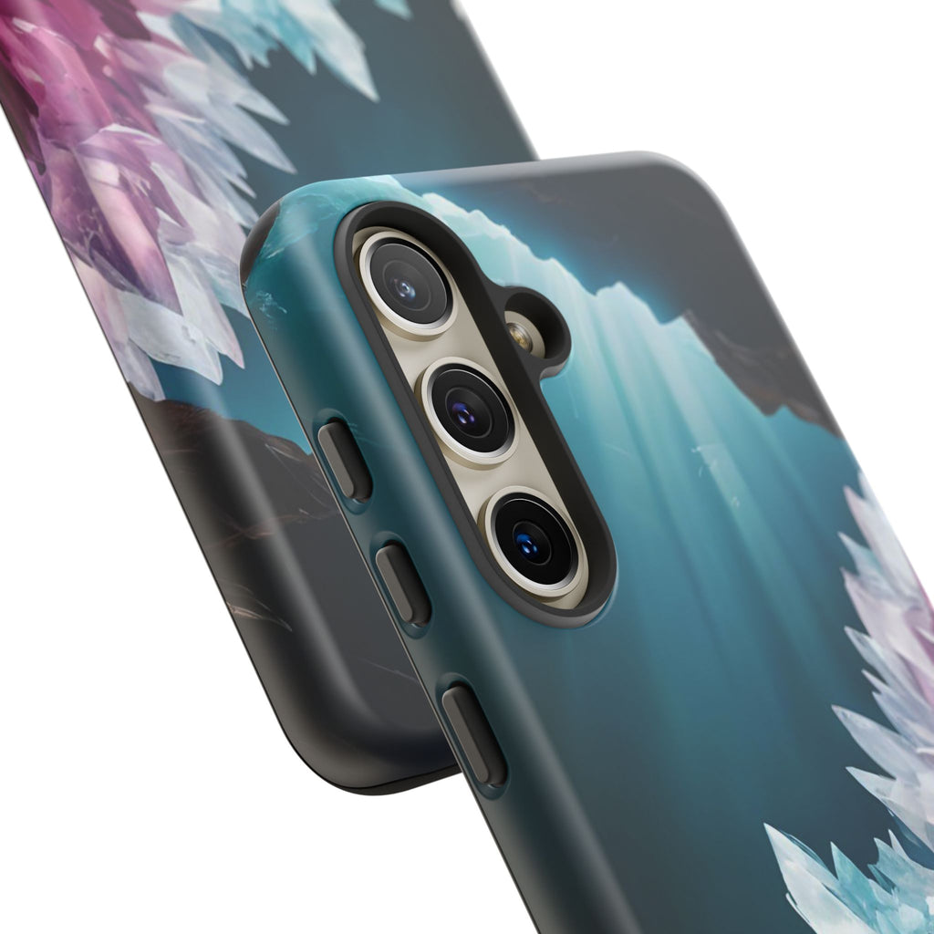 Colorful Crystal Cave Light Beam, Phone Case