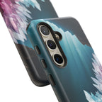 Faisceau lumineux coloré de la grotte de cristal, étui de téléphone