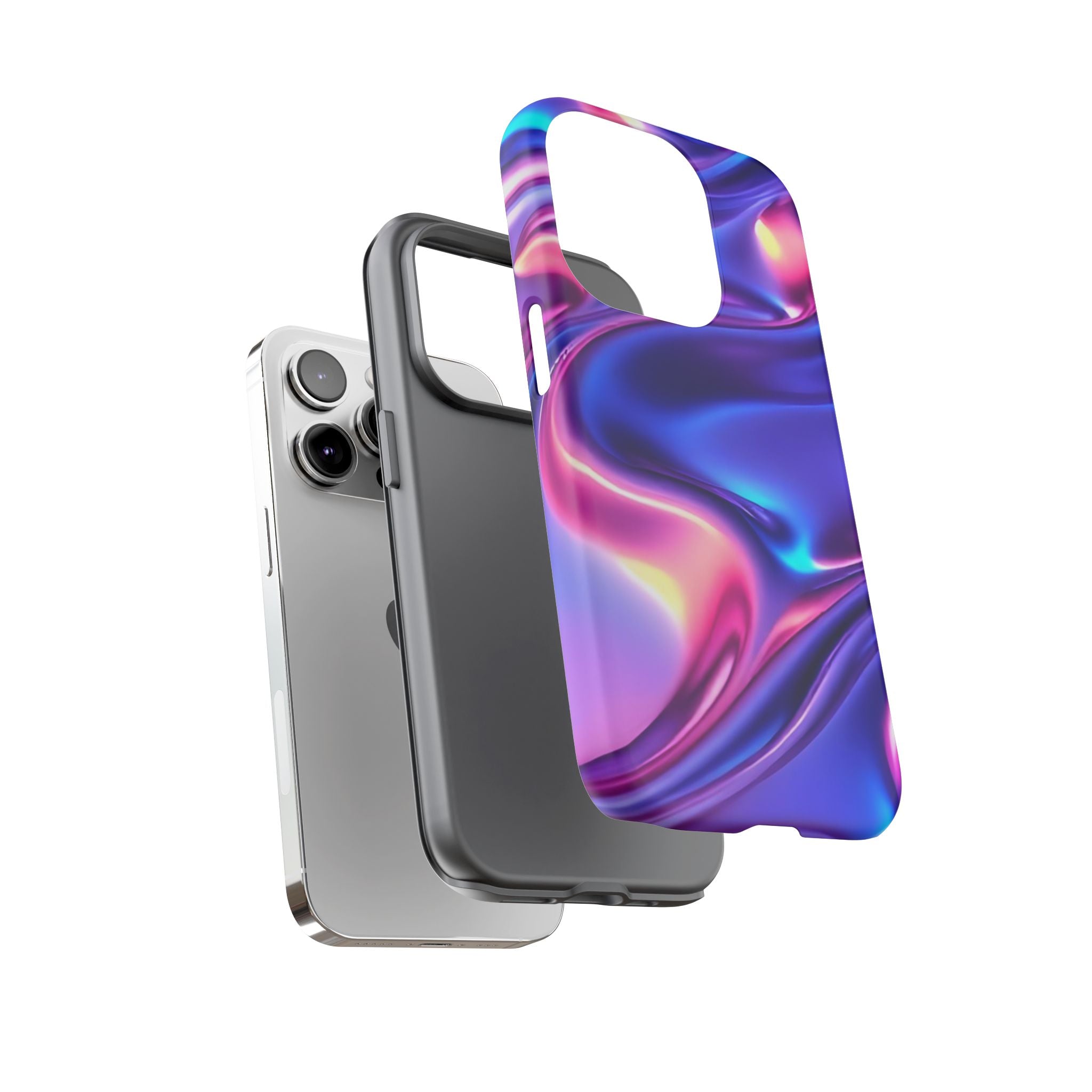 Vibrant Phone Case with Colorful Wave Design, Tough Phone Cover, Stylish Smartphone Case, Unique Gift for Her, Phone Accessories