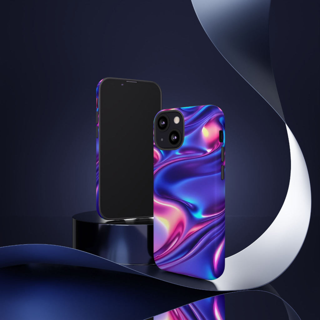 Vibrant Phone Case with Colorful Wave Design, Tough Phone Cover, Stylish Smartphone Case, Unique Gift for Her, Phone Accessories