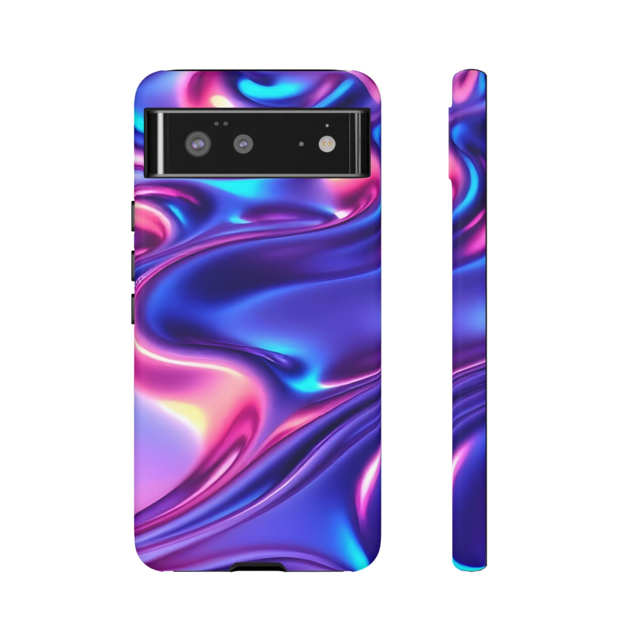 Vibrant Phone Case with Colorful Wave Design, Tough Phone Cover, Stylish Smartphone Case, Unique Gift for Her, Phone Accessories