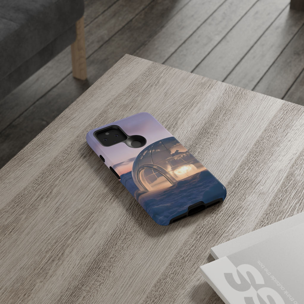 Arctic Igloo Twilight Snow Landscape, Phone Case
