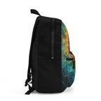 Fiery Eclipse Cosmic Art Print, Black Backpack