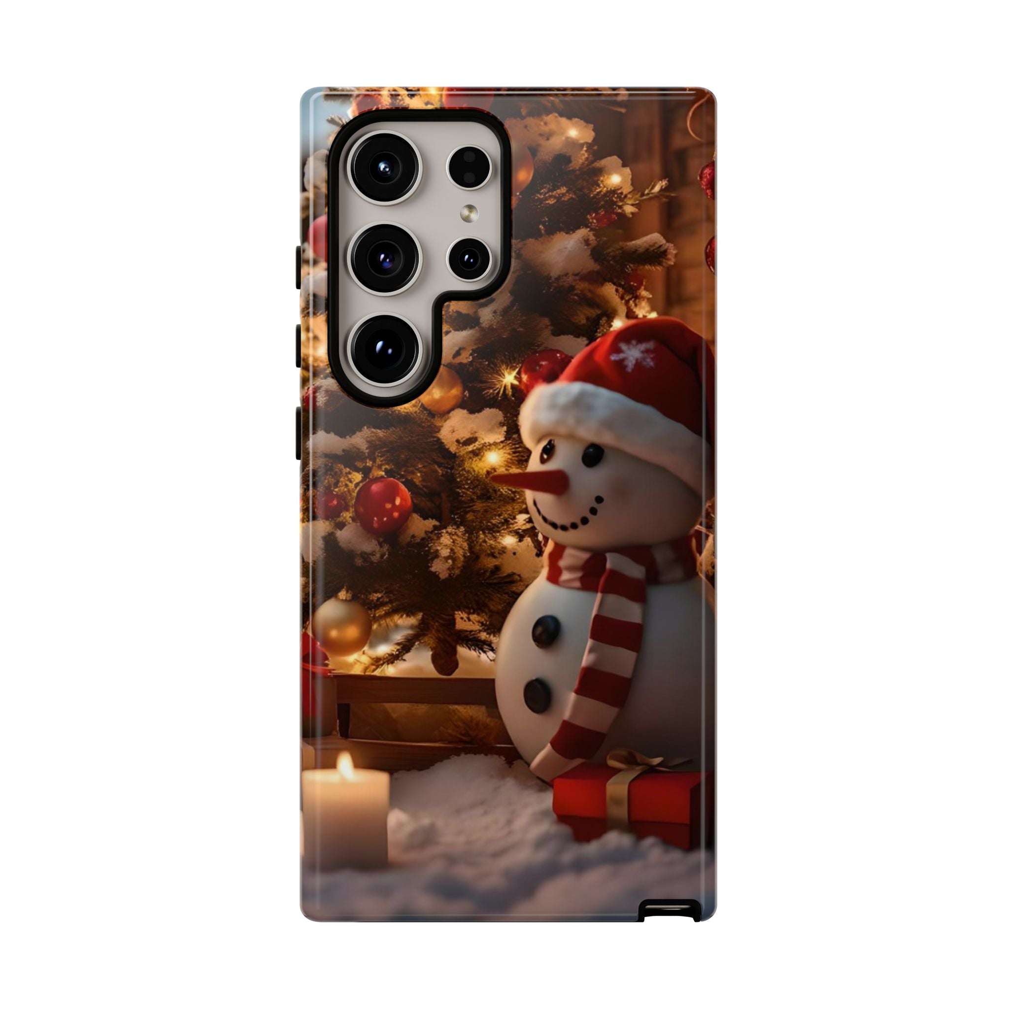 Christmas Snowman Phone Case, Tough Cases Cute Holiday Gift, Winter Aesthetic Phone Cover, Snowman Decor, Christmas Phone Accessories