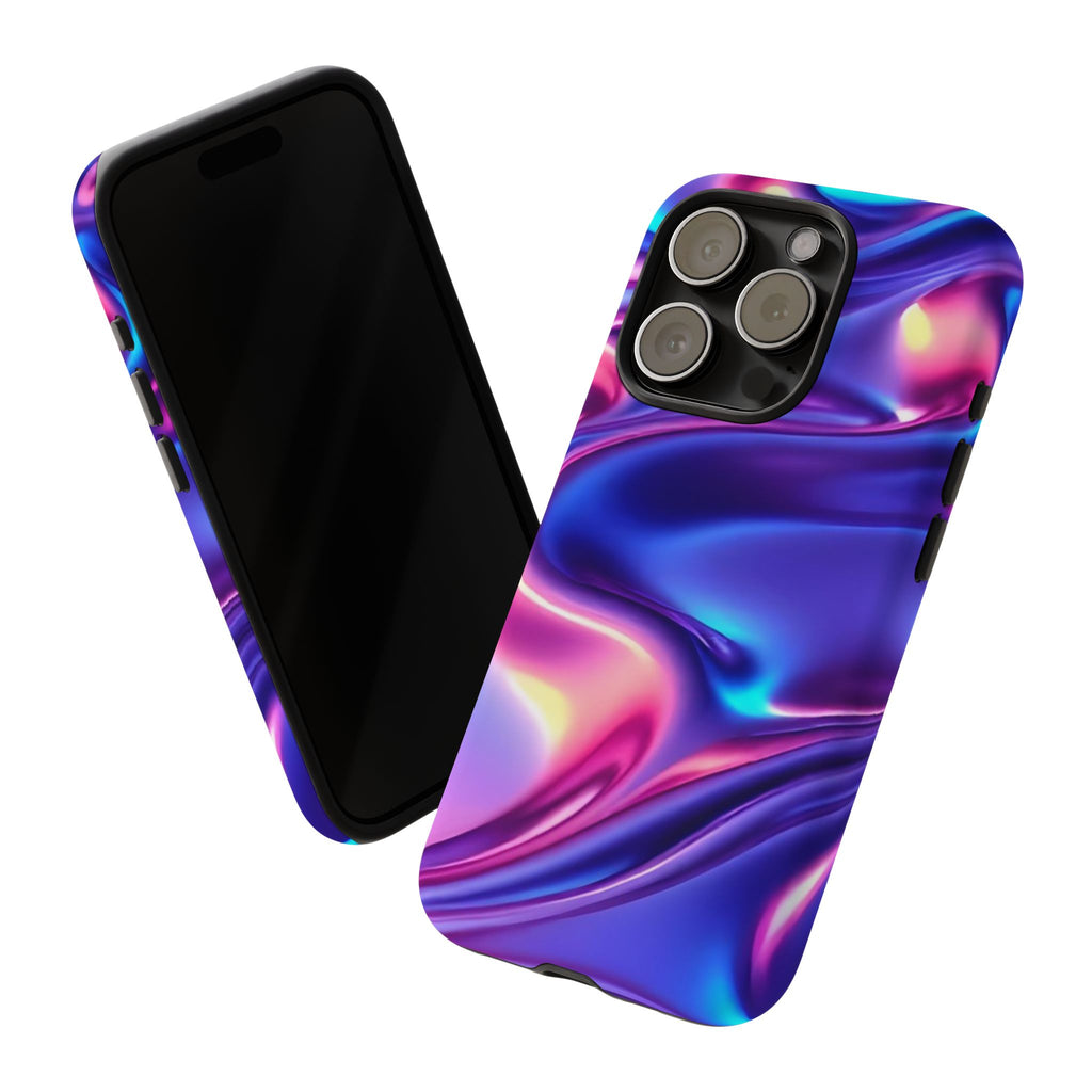 Vibrant Phone Case with Colorful Wave Design, Tough Phone Cover, Stylish Smartphone Case, Unique Gift for Her, Phone Accessories