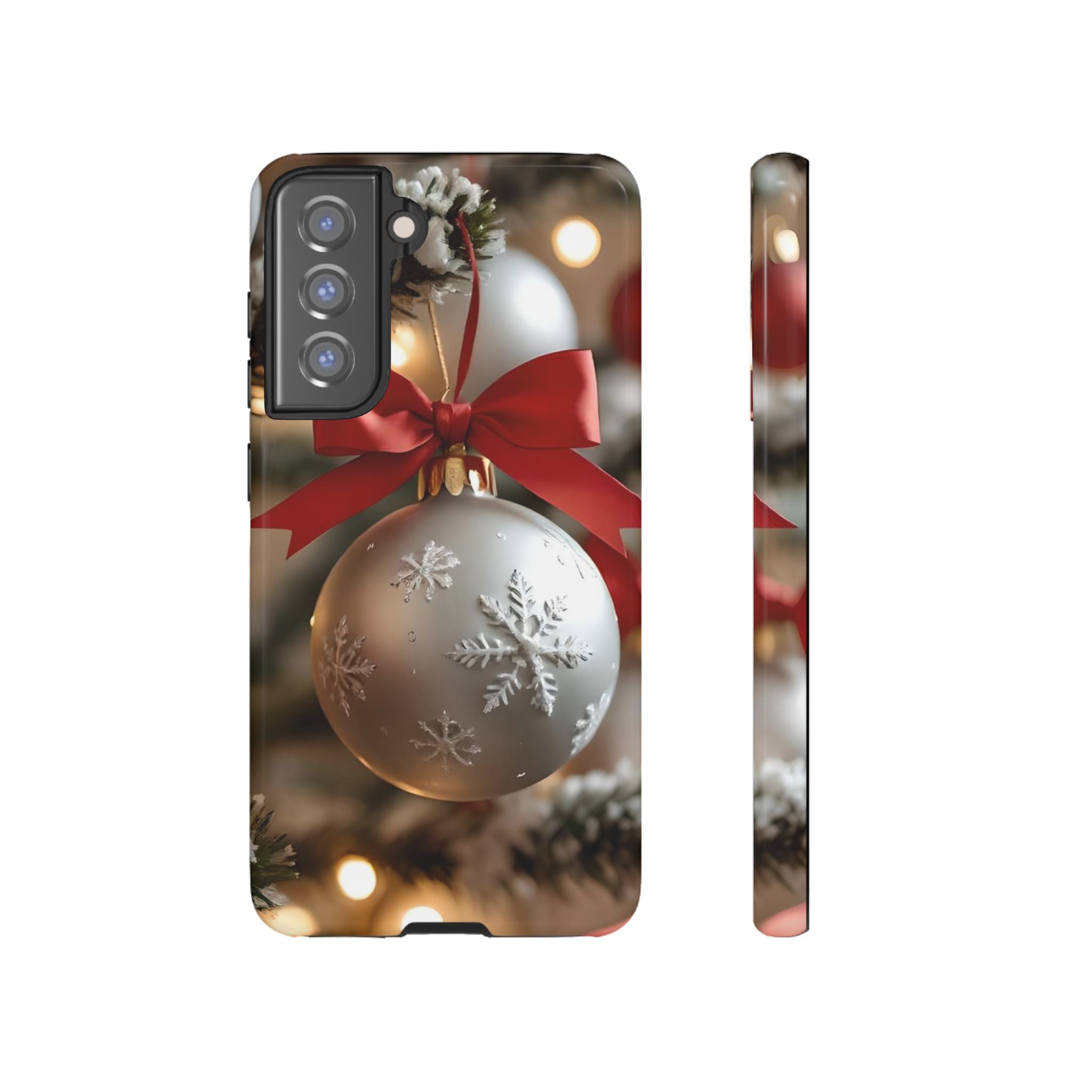 Christmas Phone Case with Seasonal Ornament Design, Festive Mobile Cover, Holiday Gift for Friends and Family, Winter Accessories, [...]