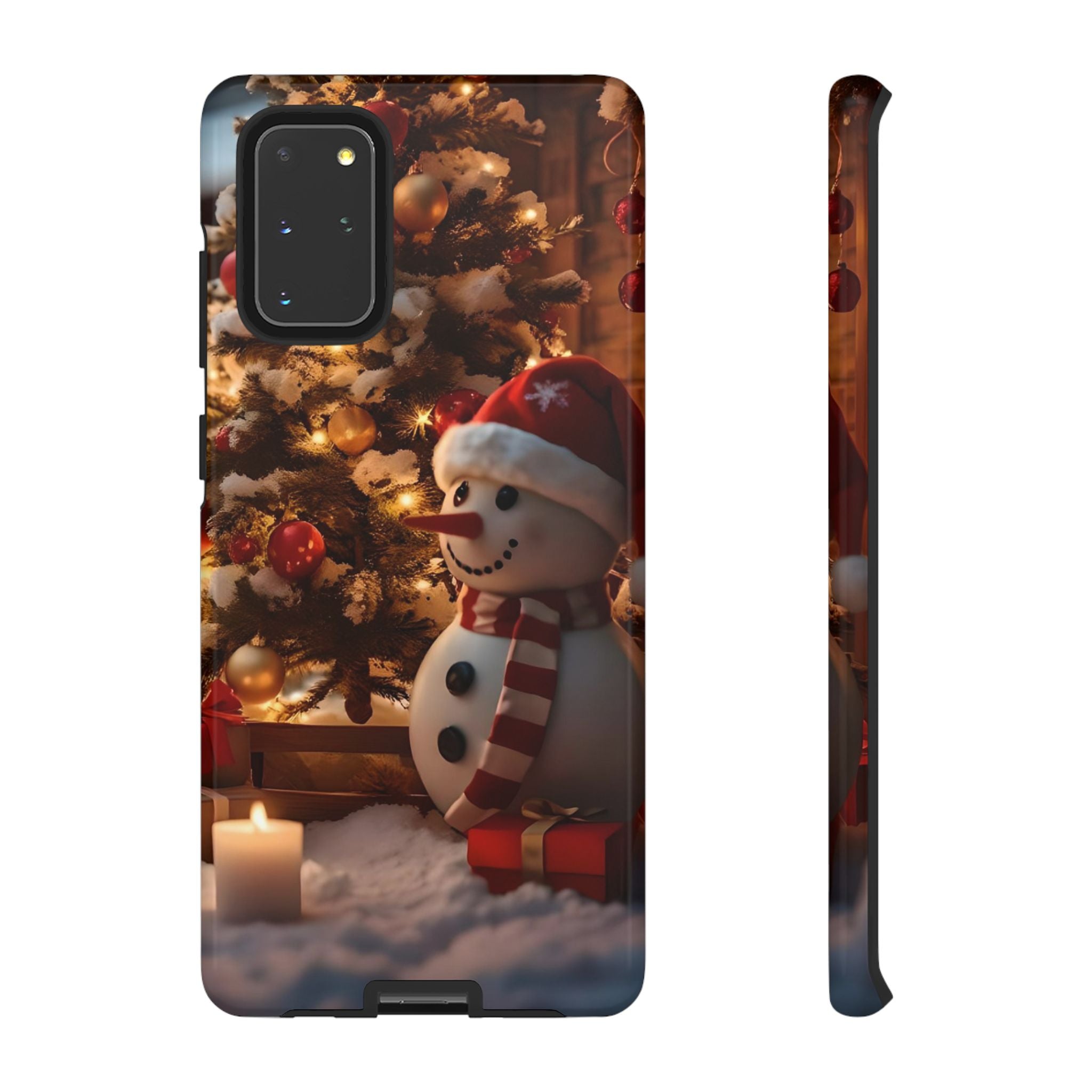 Christmas Snowman Phone Case, Tough Cases Cute Holiday Gift, Winter Aesthetic Phone Cover, Snowman Decor, Christmas Phone Accessories