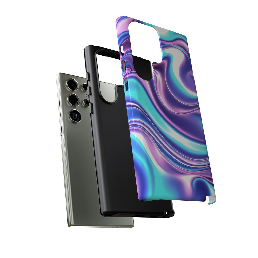 Colorful Phone Case, Tough Case, Swirl Design Phone Cover, Vibrant Phone Accessory, Gift for Her, Trendy Mobile Protection