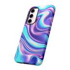 Coque de téléphone colorée, résistante, motif tourbillonnant, accessoire de téléphone dynamique, cadeau pour elle, protection mobile tendance