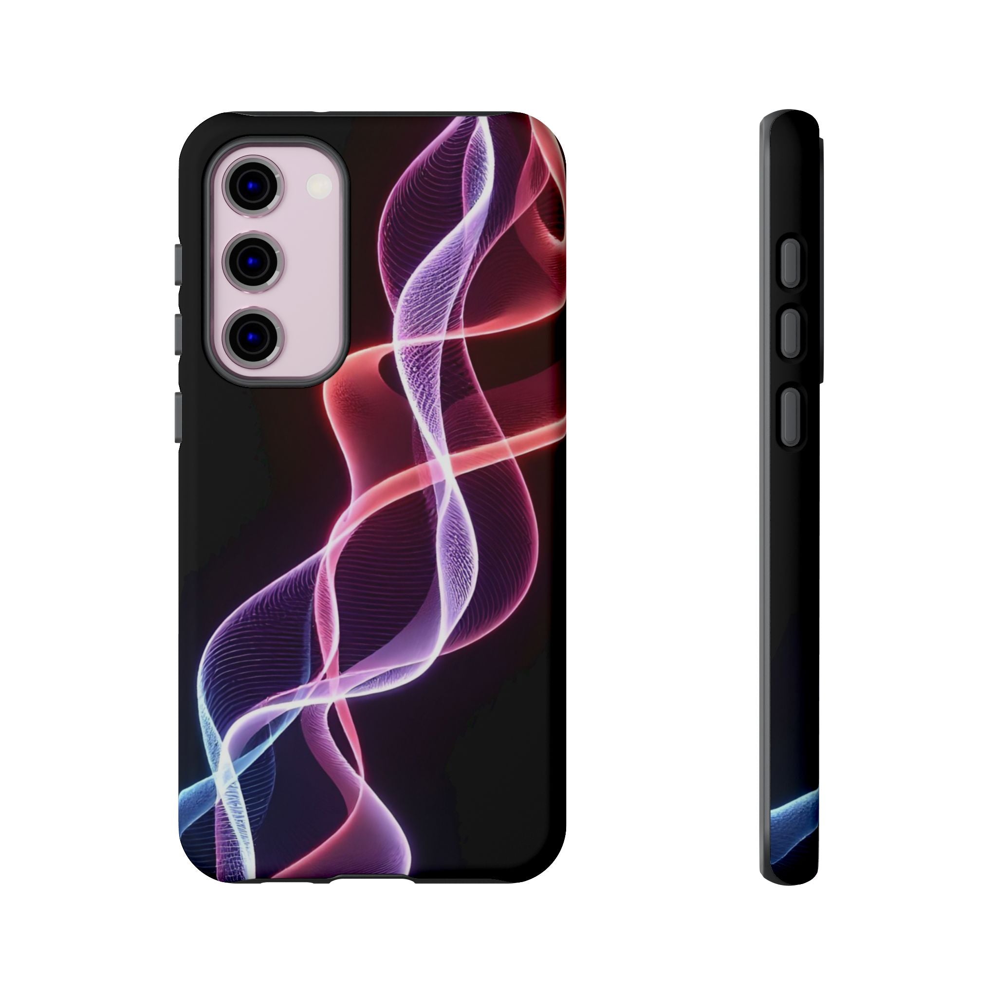Stylish Phone Case with Vibrant Wave Design, Tough Cases, Phone Accessories, Unique Gift, Trendy Tech, Fashionable Protection