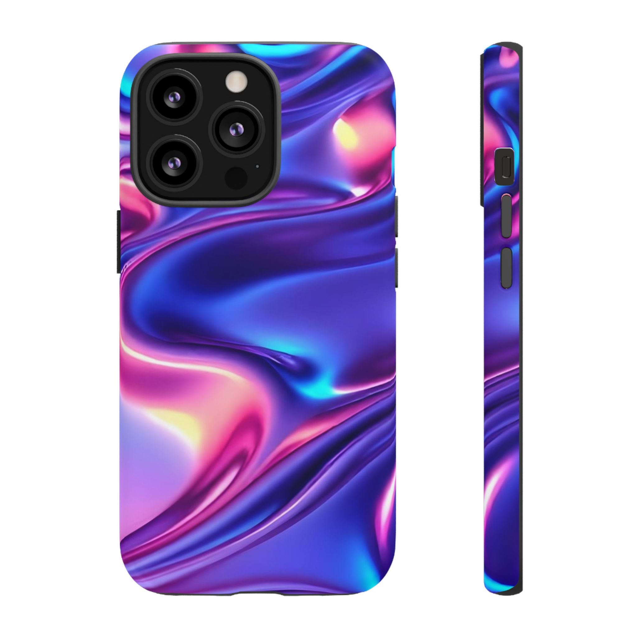 Vibrant Phone Case with Colorful Wave Design, Tough Phone Cover, Stylish Smartphone Case, Unique Gift for Her, Phone Accessories