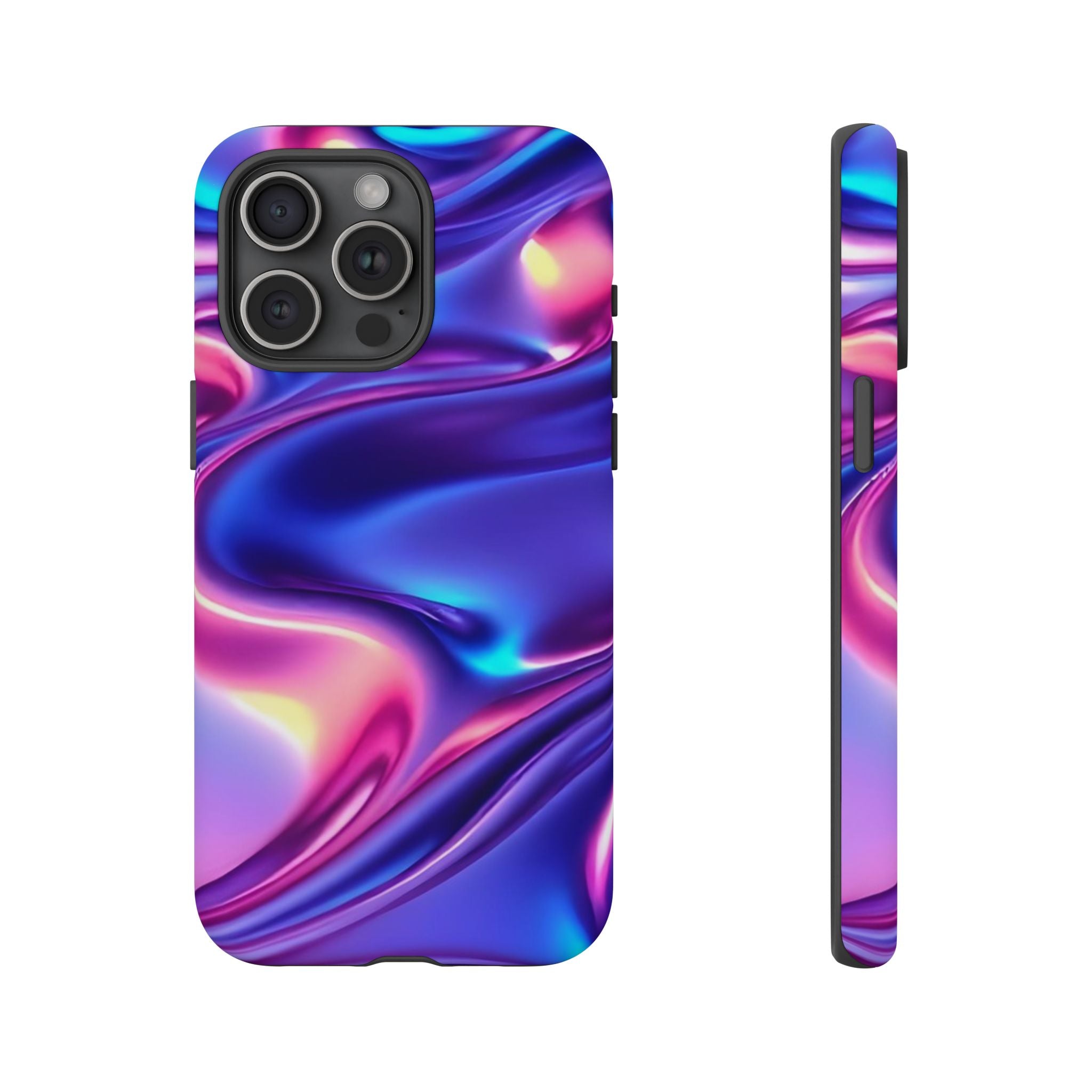 Vibrant Phone Case with Colorful Wave Design, Tough Phone Cover, Stylish Smartphone Case, Unique Gift for Her, Phone Accessories
