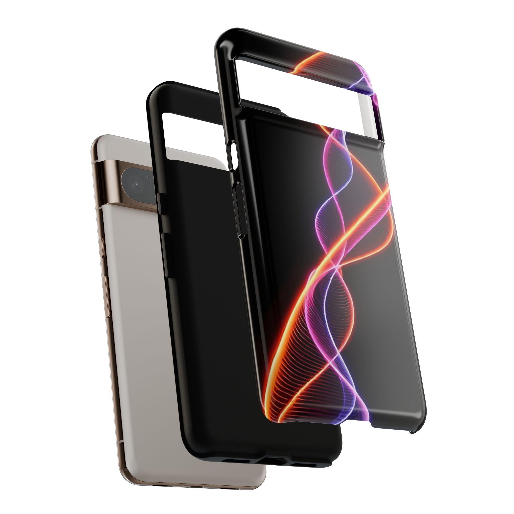 Vibrant Phone Case with Abstract Light Design, Artistic Phone Cover, Modern Tech Accessory, Gift for Tech Lovers, Personalized Phone Case