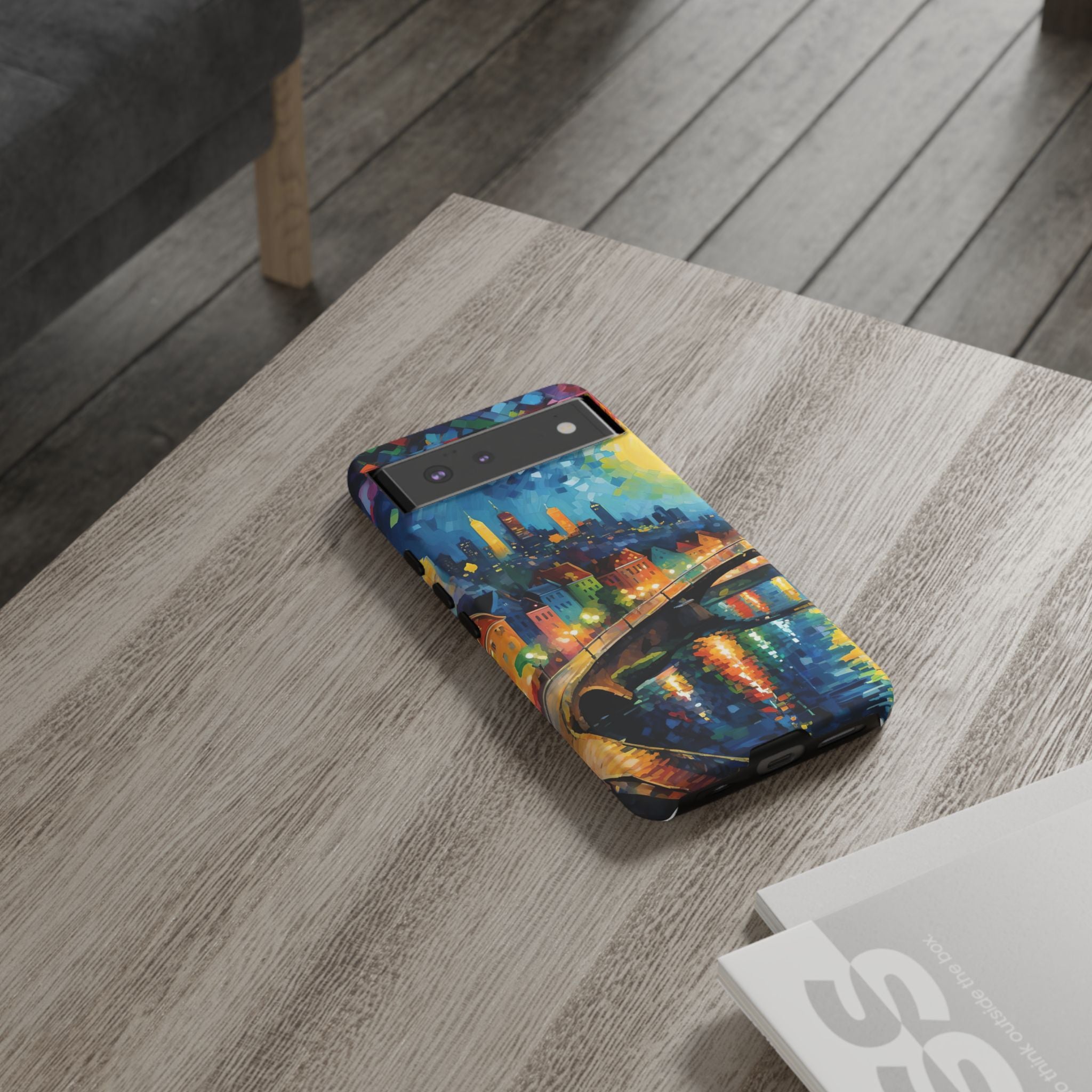 Colorful Phone Case for Tough Cases, Artistic Phone Cover, Unique Gift, Vibrant Design, Decorative Phone Accessories