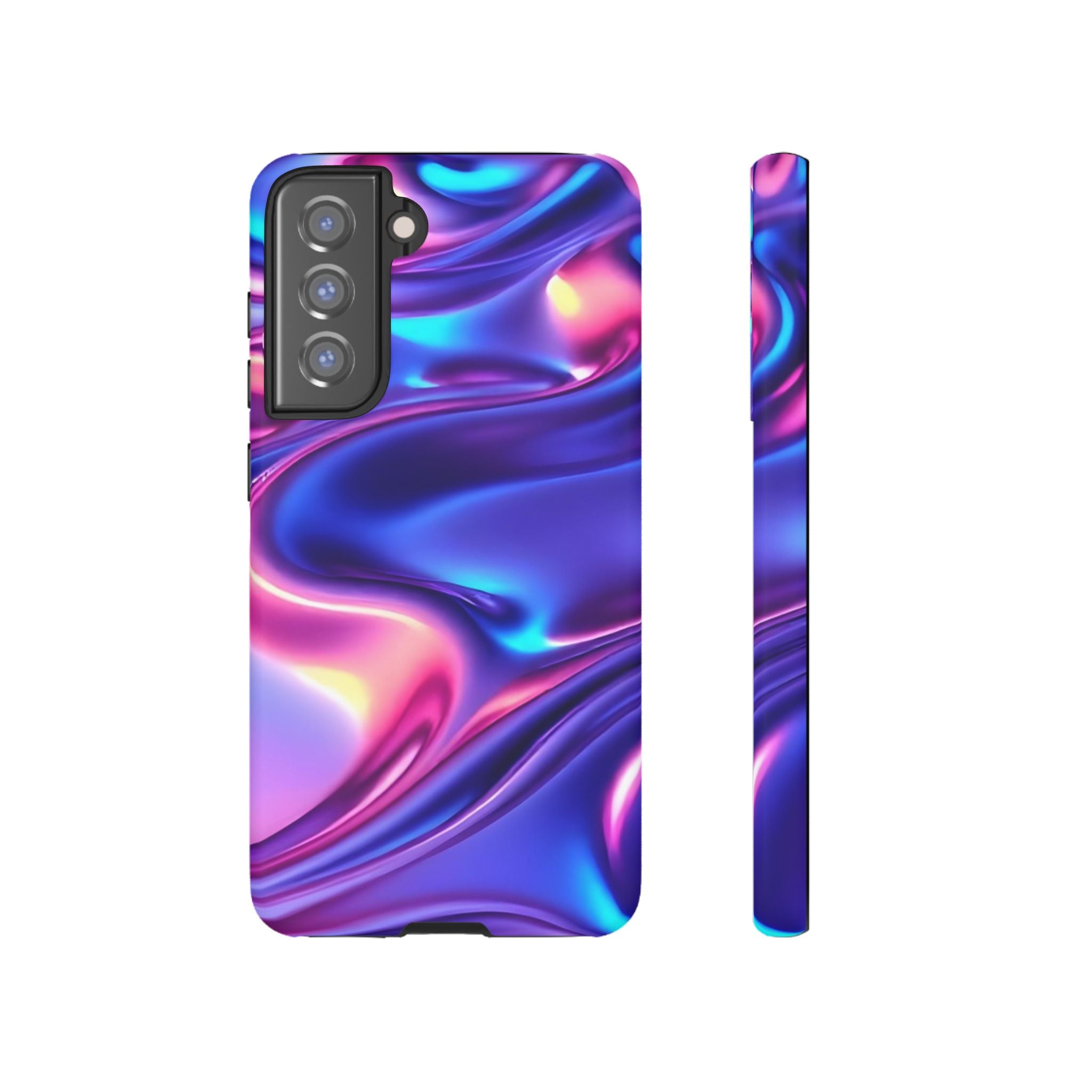 Vibrant Phone Case with Colorful Wave Design, Tough Phone Cover, Stylish Smartphone Case, Unique Gift for Her, Phone Accessories