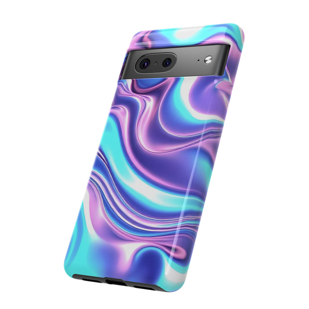 Colorful Phone Case, Tough Case, Swirl Design Phone Cover, Vibrant Phone Accessory, Gift for Her, Trendy Mobile Protection