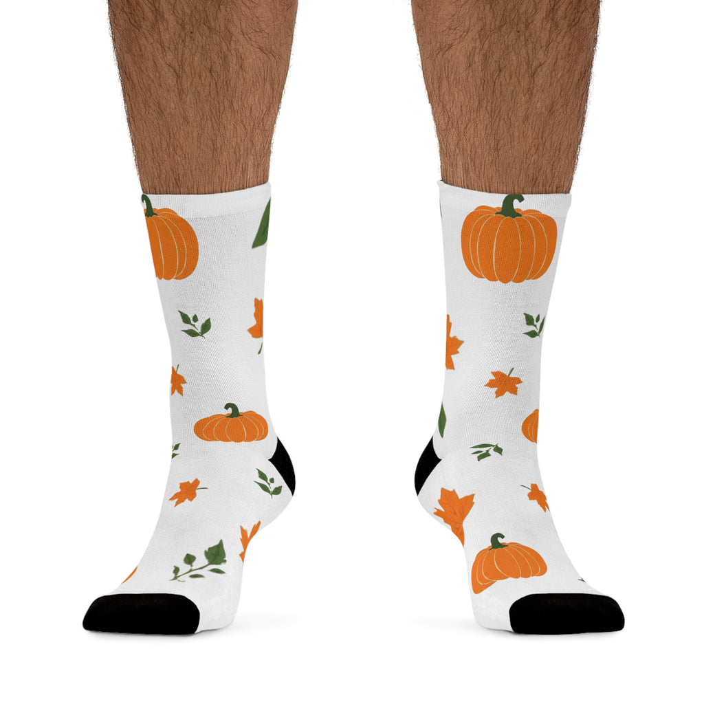 Chaussettes à motif citrouille d'automne