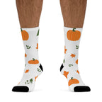 Chaussettes à motif citrouille d'automne