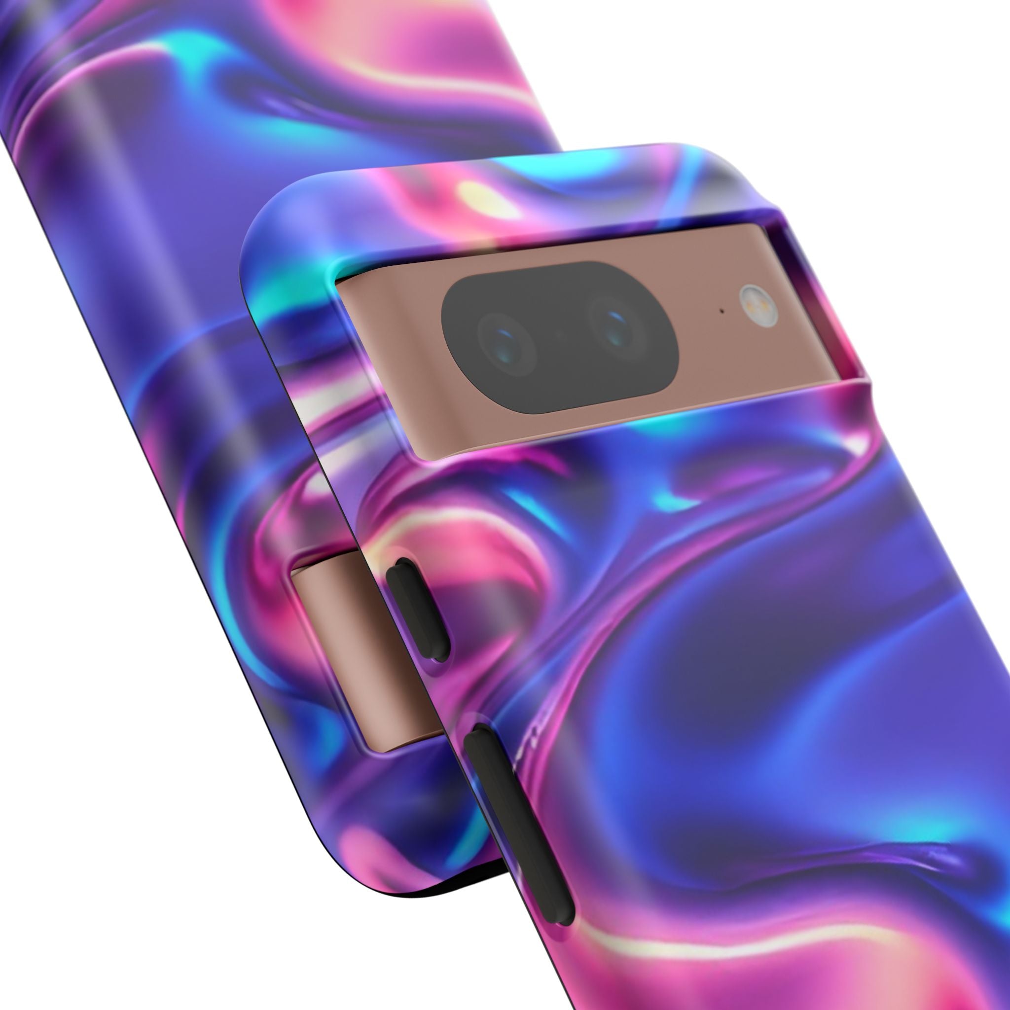 Vibrant Phone Case with Colorful Wave Design, Tough Phone Cover, Stylish Smartphone Case, Unique Gift for Her, Phone Accessories