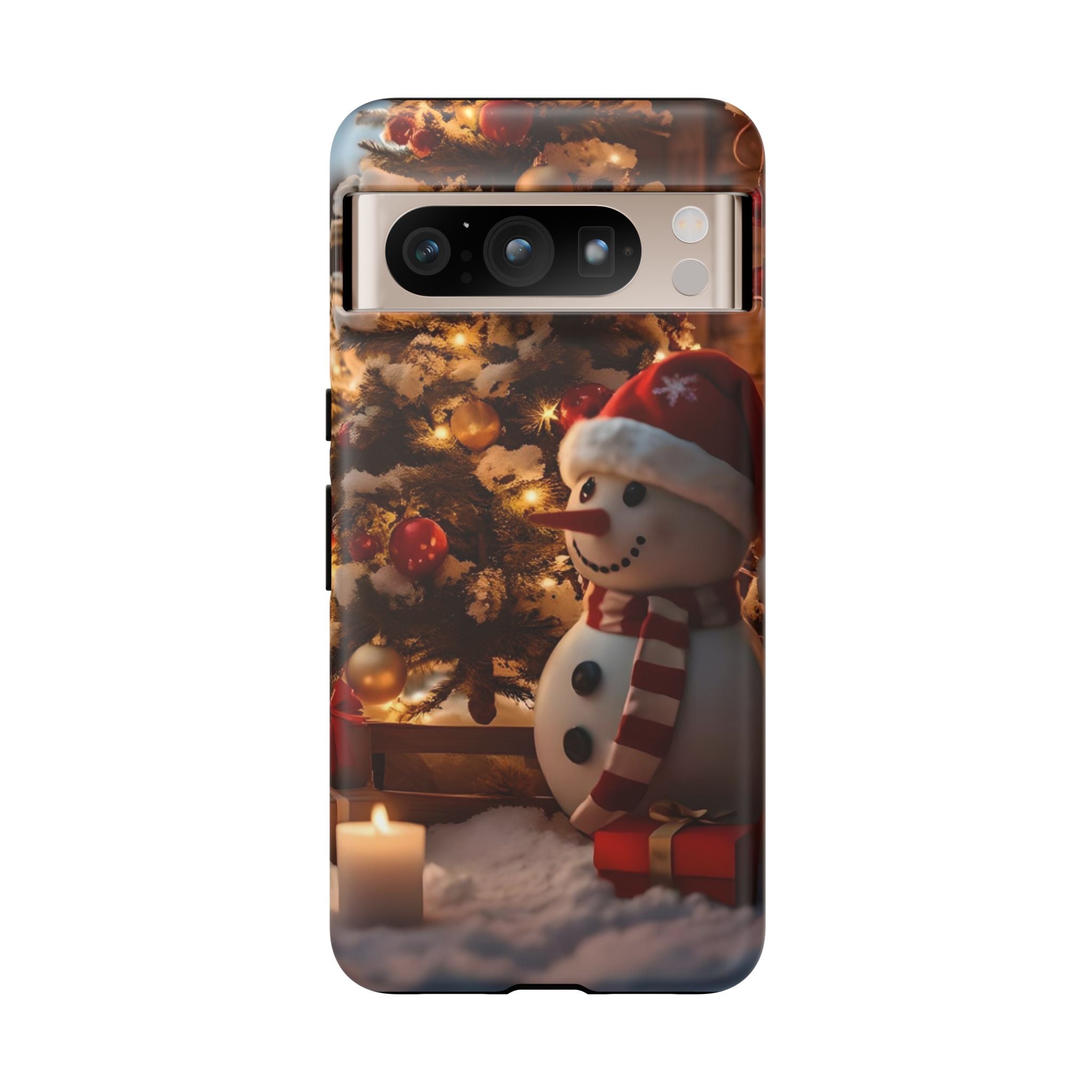 Christmas Snowman Phone Case, Tough Cases Cute Holiday Gift, Winter Aesthetic Phone Cover, Snowman Decor, Christmas Phone Accessories