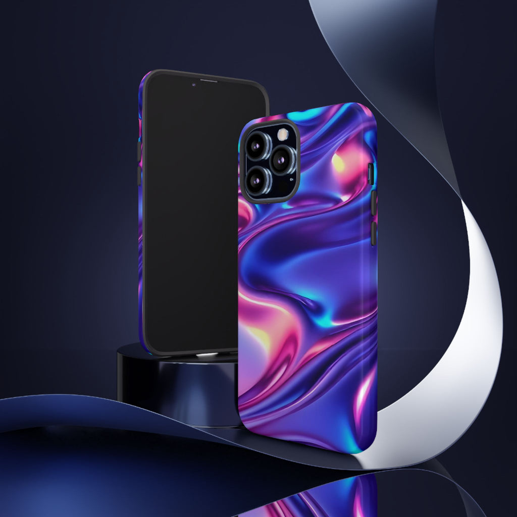 Vibrant Phone Case with Colorful Wave Design, Tough Phone Cover, Stylish Smartphone Case, Unique Gift for Her, Phone Accessories