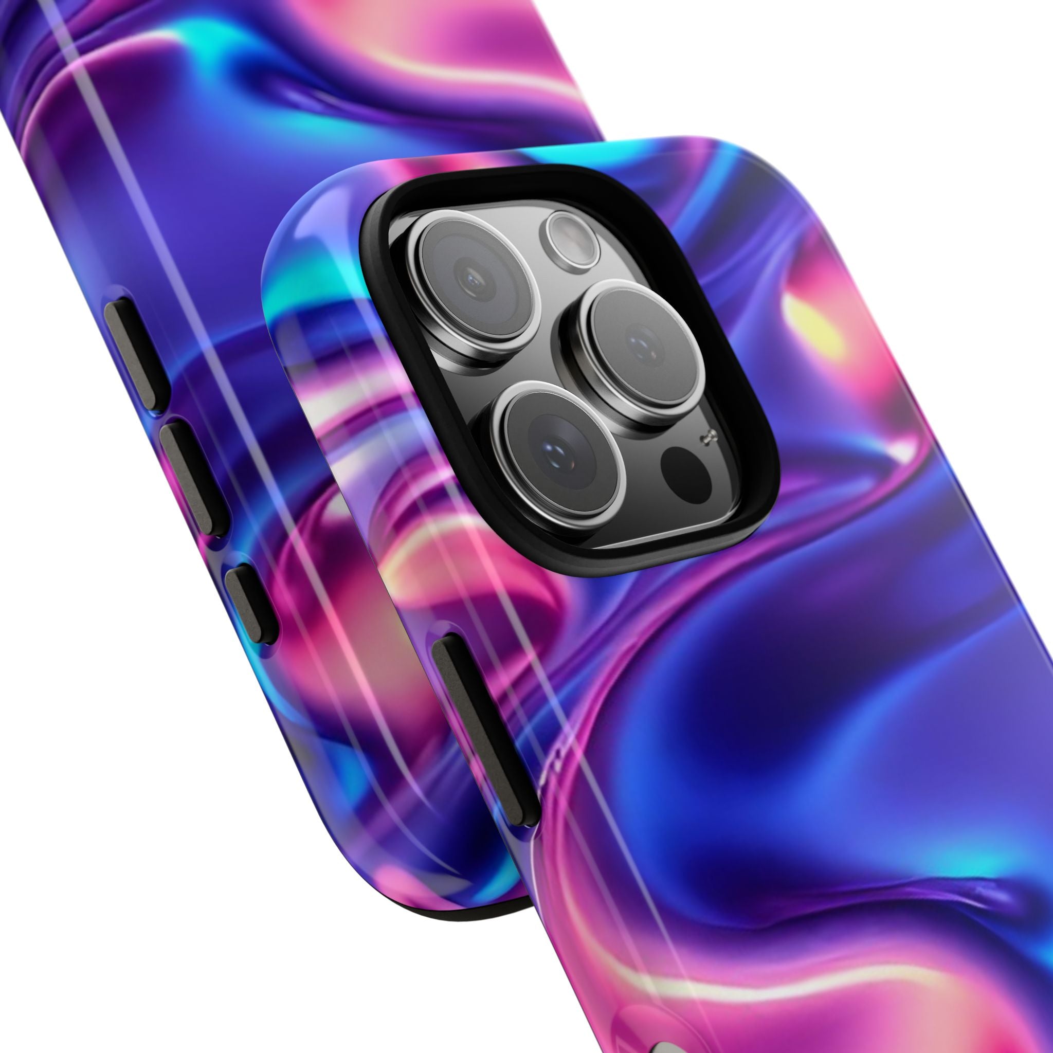 Vibrant Phone Case with Colorful Wave Design, Tough Phone Cover, Stylish Smartphone Case, Unique Gift for Her, Phone Accessories