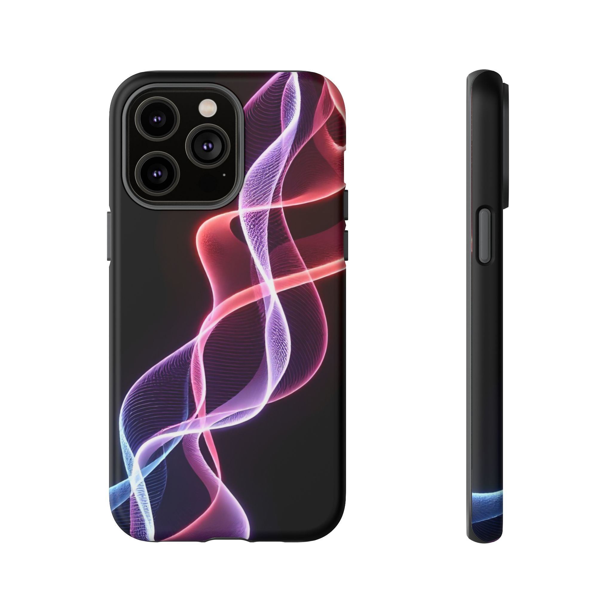 Stylish Phone Case with Vibrant Wave Design, Tough Cases, Phone Accessories, Unique Gift, Trendy Tech, Fashionable Protection