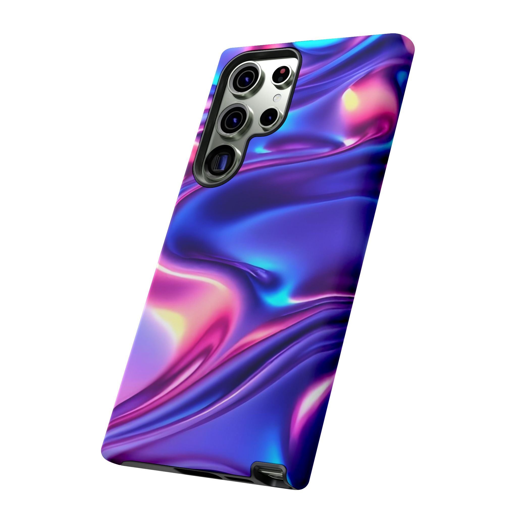 Vibrant Phone Case with Colorful Wave Design, Tough Phone Cover, Stylish Smartphone Case, Unique Gift for Her, Phone Accessories