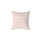 Cozy Witch Fall Design, Decorative Pillow