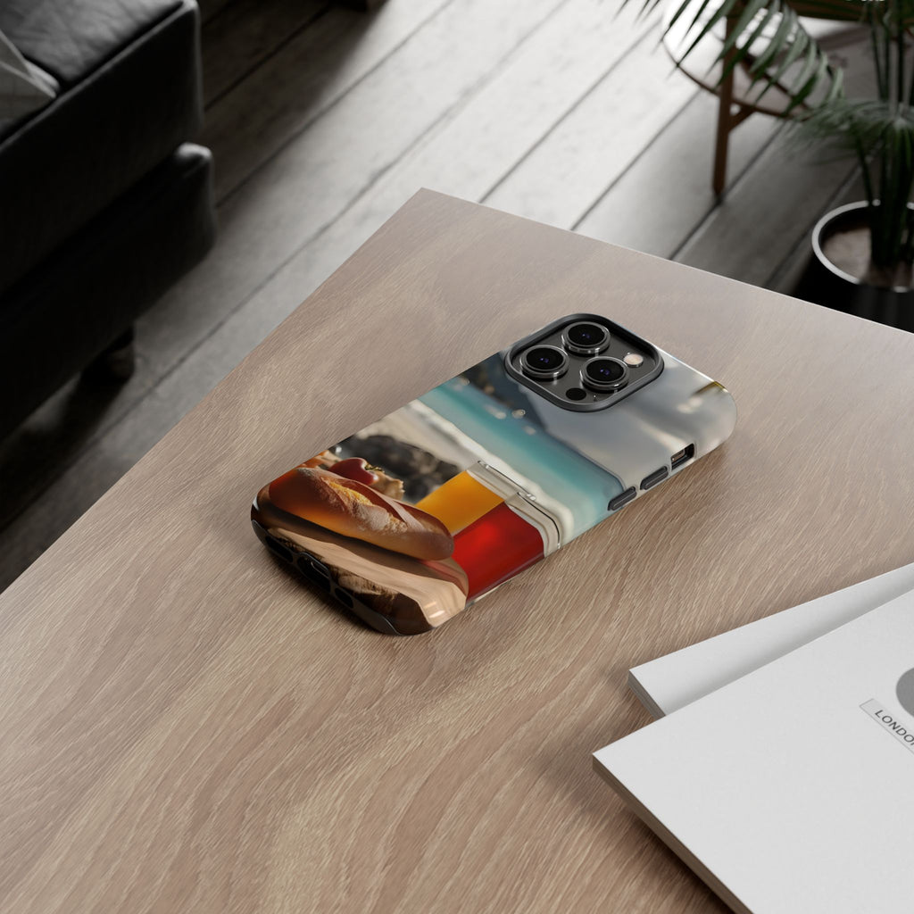 Tropical Beach Picnic View, Phone Case