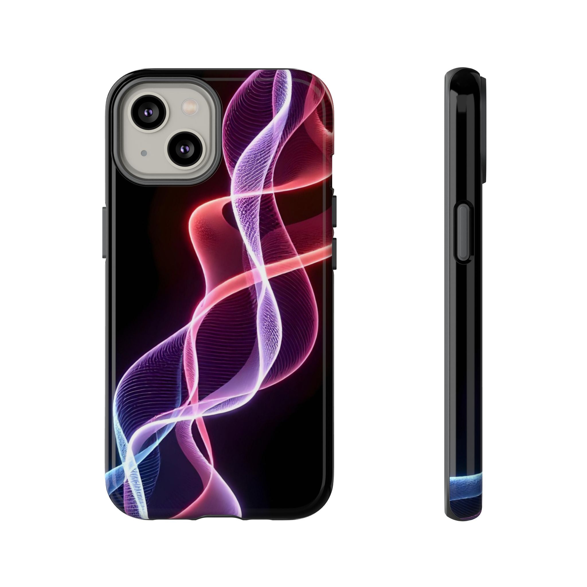 Stylish Phone Case with Vibrant Wave Design, Tough Cases, Phone Accessories, Unique Gift, Trendy Tech, Fashionable Protection