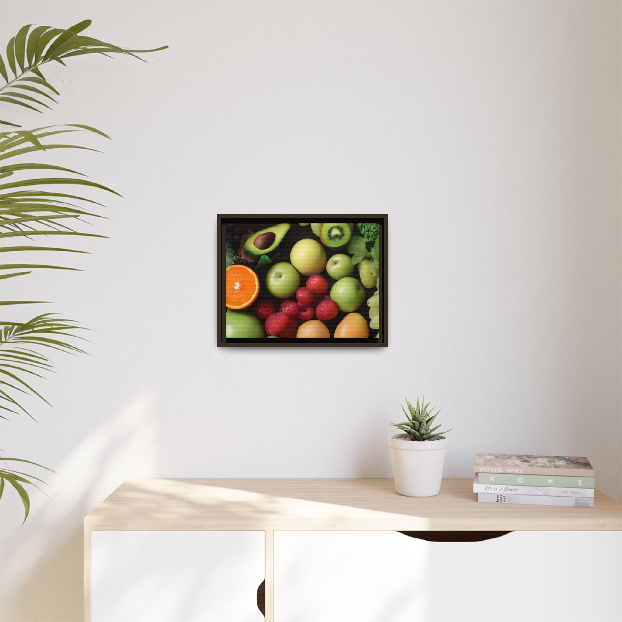 Fresh Fruit Mix Print, Framed Canvas