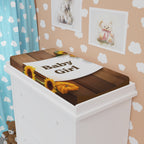 Sunflower Pumpkin Baby Girl, Changing Pad Cover