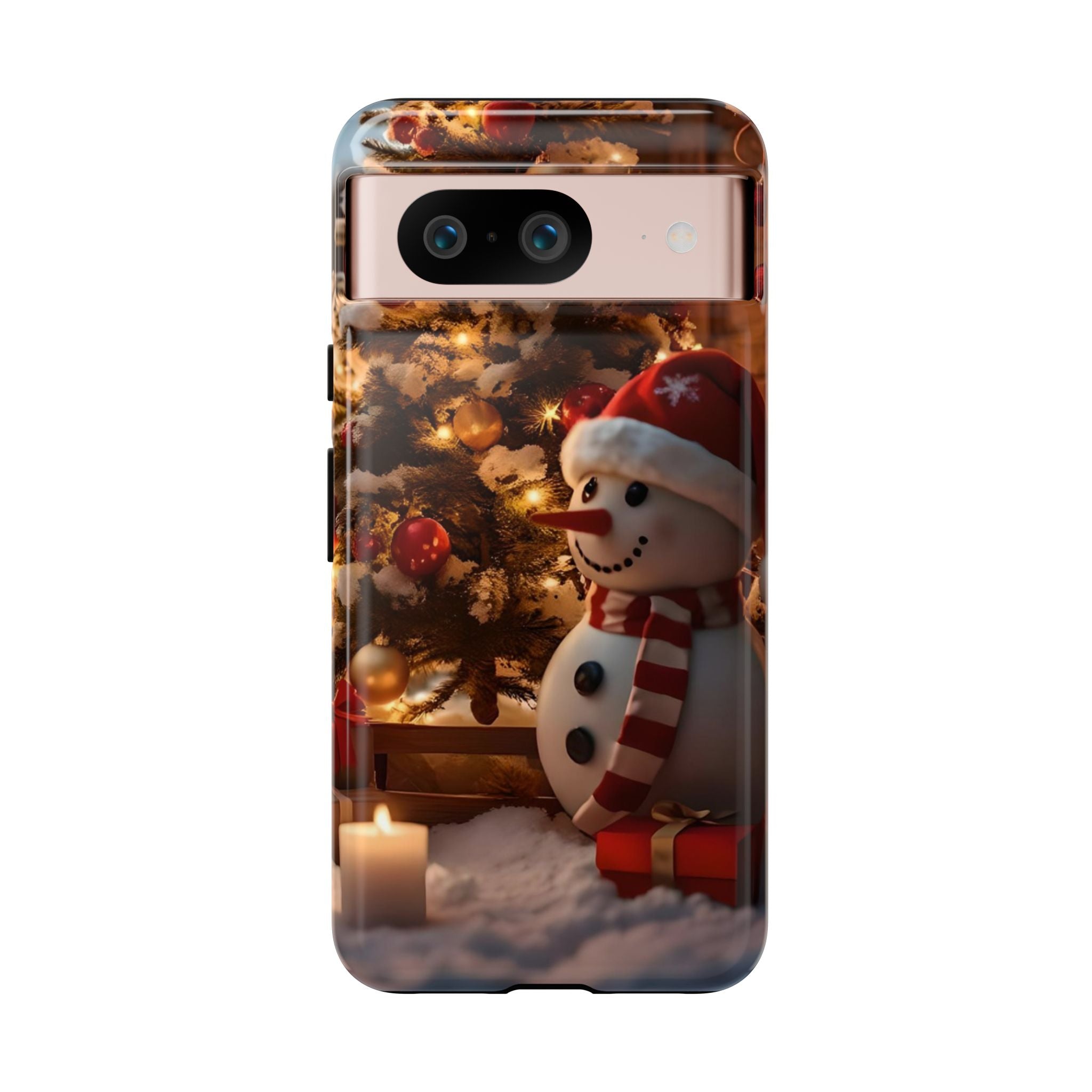 Christmas Snowman Phone Case, Tough Cases Cute Holiday Gift, Winter Aesthetic Phone Cover, Snowman Decor, Christmas Phone Accessories