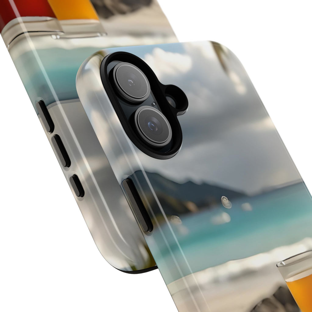 Tropical Beach Picnic View, Phone Case