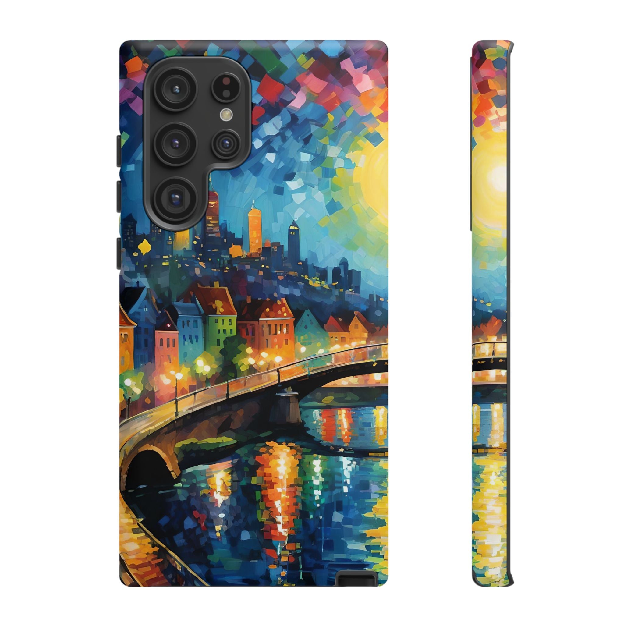 Colorful Phone Case for Tough Cases, Artistic Phone Cover, Unique Gift, Vibrant Design, Decorative Phone Accessories