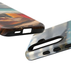 Vue d'un pique-nique sur une plage tropicale, étui pour téléphone