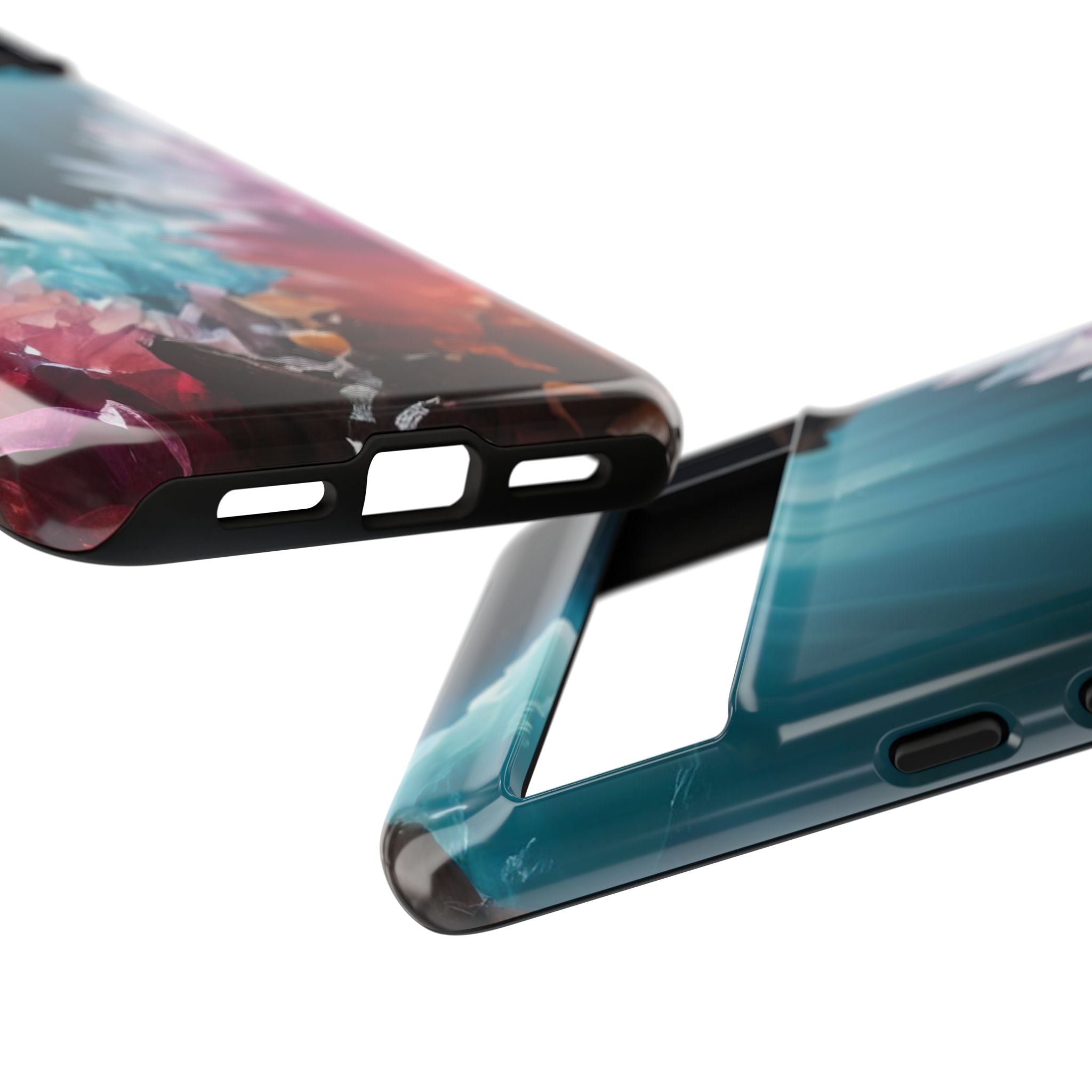 Colorful Crystal Cave Light Beam, Phone Case