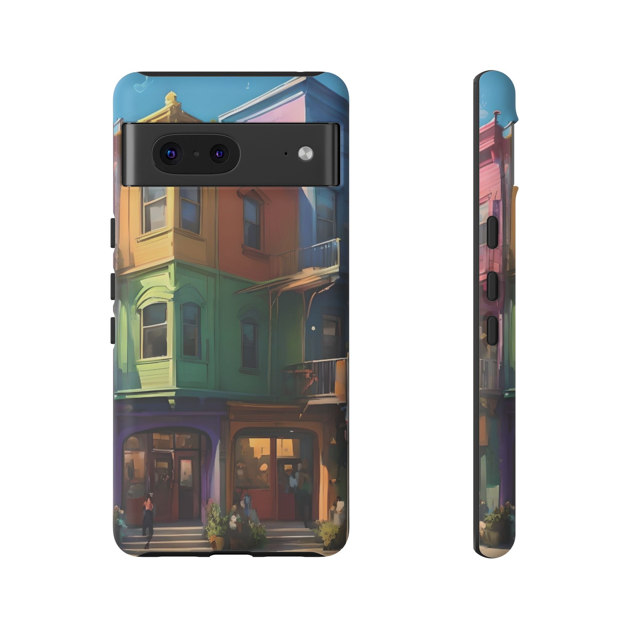 Colorful Phone Case with Artistic Cityscape Design, Tough Phone Cover, Unique Gift for Art Lovers, Vibrant Mobile Accessory, Perfect [...]