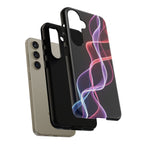 Neon Light Wave Abstract Glow, Phone Case