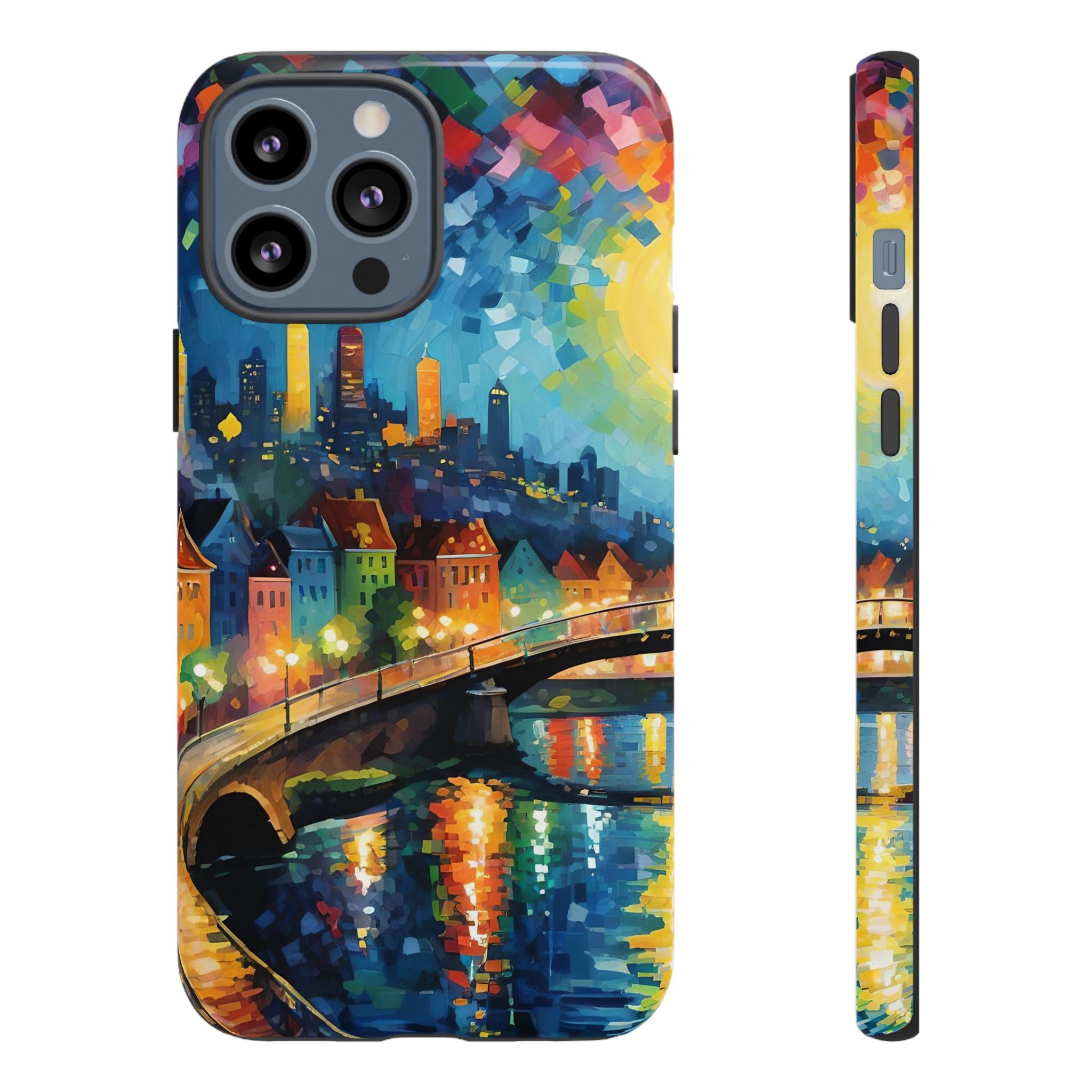 Colorful Phone Case for Tough Cases, Artistic Phone Cover, Unique Gift, Vibrant Design, Decorative Phone Accessories