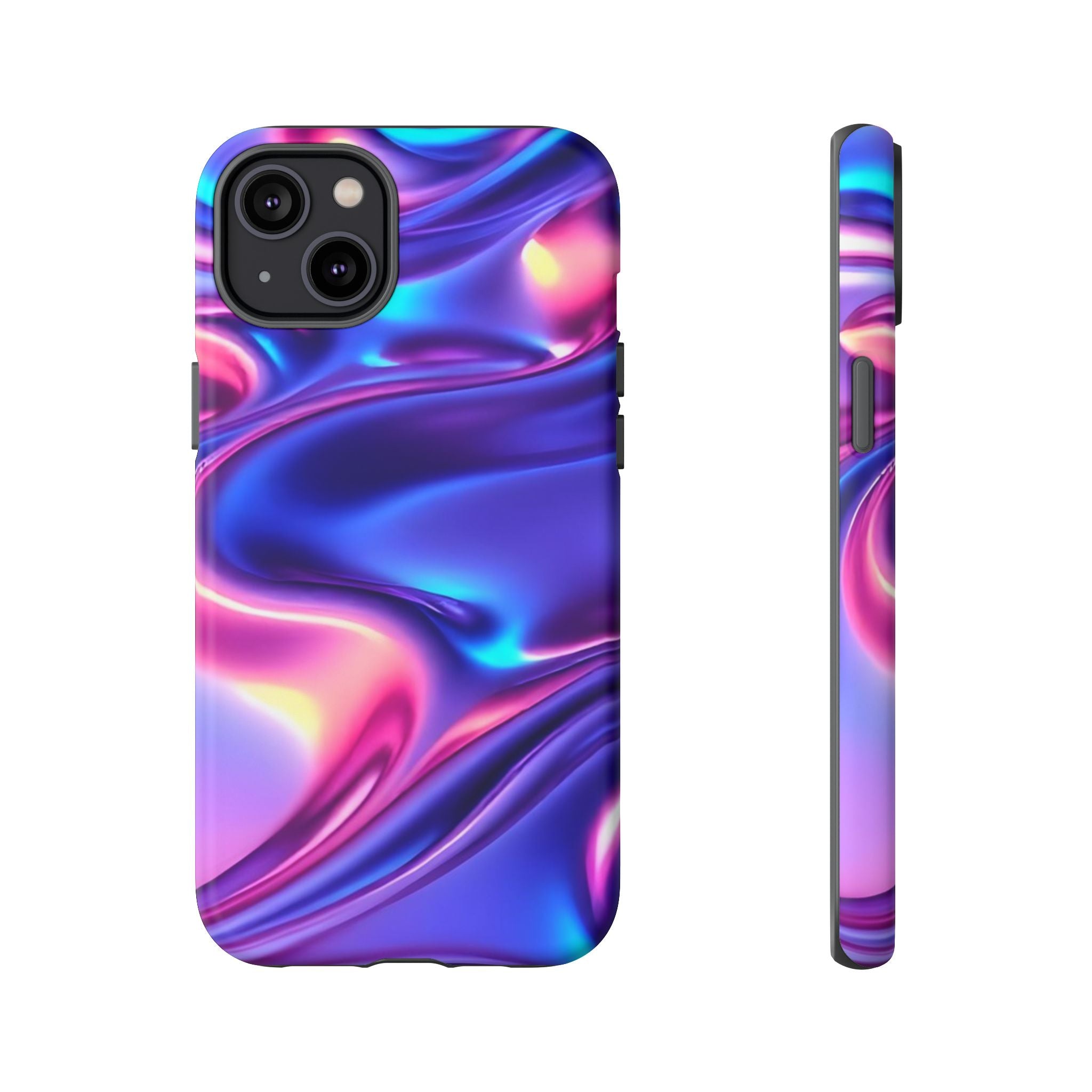Vibrant Phone Case with Colorful Wave Design, Tough Phone Cover, Stylish Smartphone Case, Unique Gift for Her, Phone Accessories