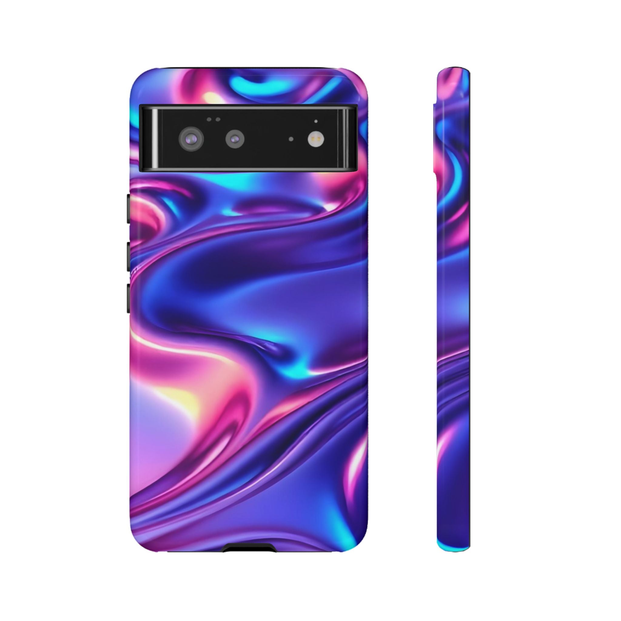 Vibrant Phone Case with Colorful Wave Design, Tough Phone Cover, Stylish Smartphone Case, Unique Gift for Her, Phone Accessories