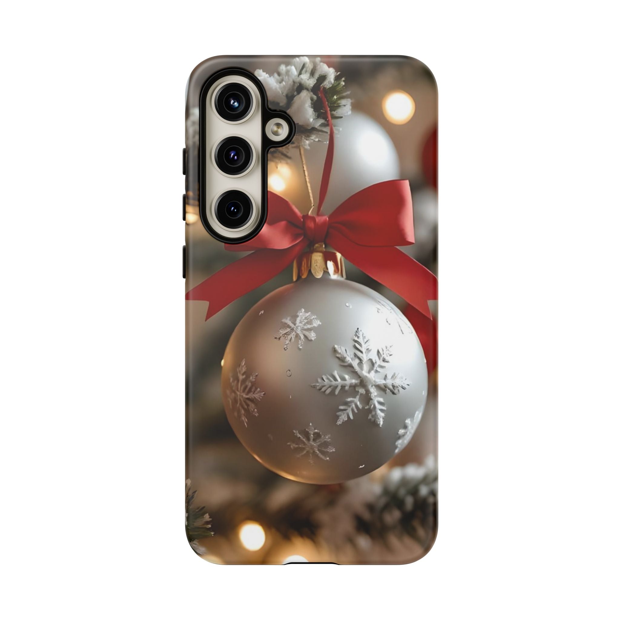 Christmas Phone Case with Seasonal Ornament Design, Festive Mobile Cover, Holiday Gift for Friends and Family, Winter Accessories, [...]
